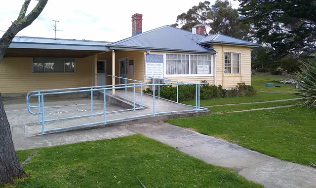 The pharmacy and shopfront at Alonnah, South Bruny