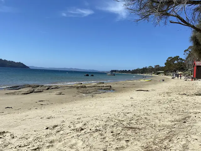 Dennes Point Beach on North Bruny