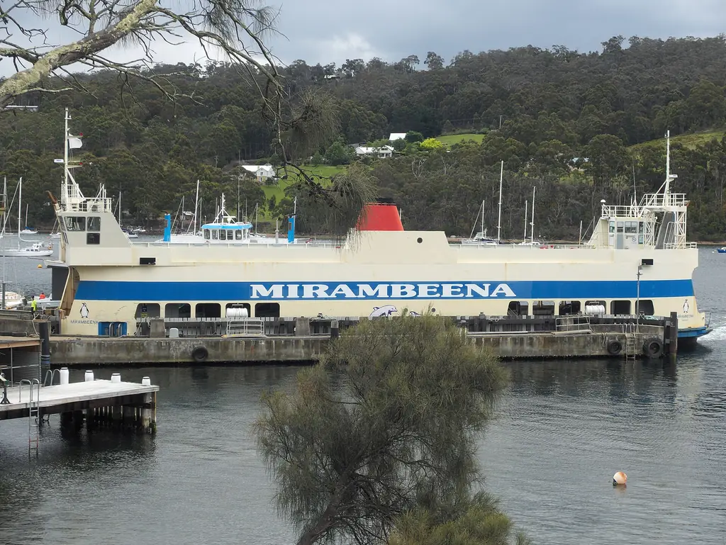 The Bruny Island ferry Mirambeena at Kettering